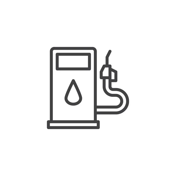 Icono de línea de gasolinera — Vector de stock