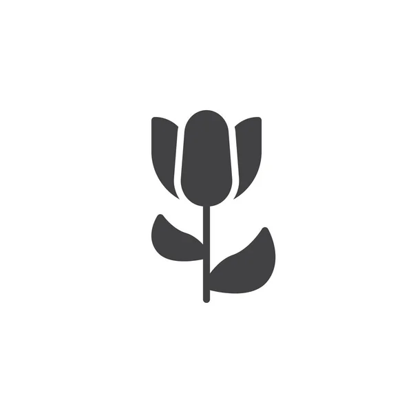 Ícone de vetor de flor tulipa —  Vetores de Stock