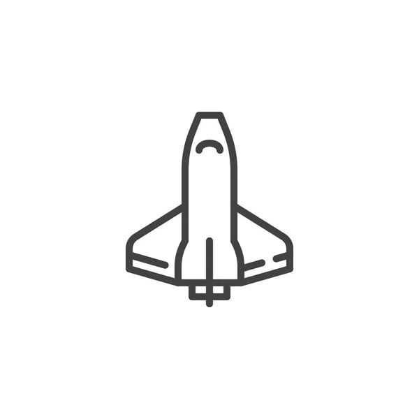 Ícone de linha de ônibus espacial —  Vetores de Stock