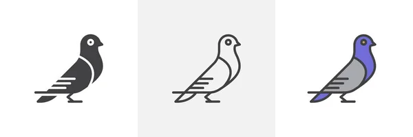 Ícone de pombo portador — Vetor de Stock