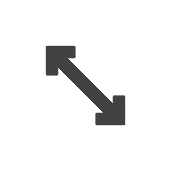 Diagonales Pfeil-Vektor-Symbol — Stockvektor