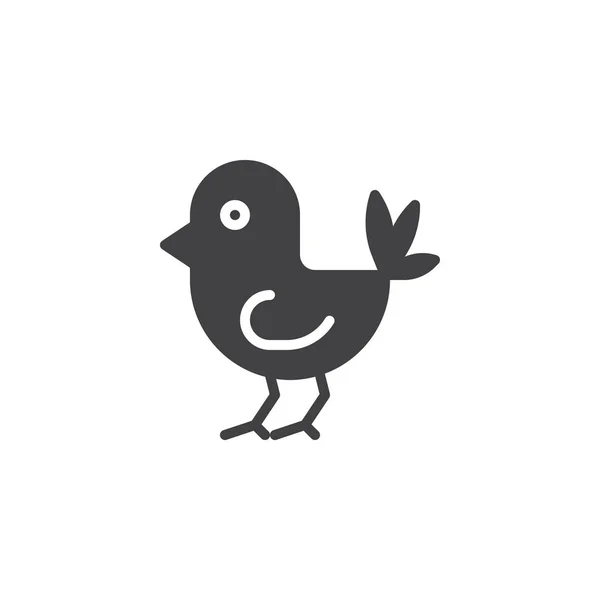 Lindo icono vector pájaro — Vector de stock