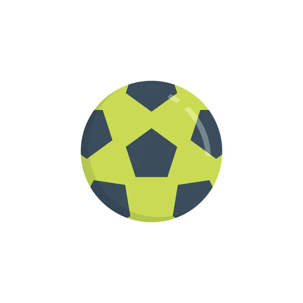 Football ball flat icon — Stock Vector