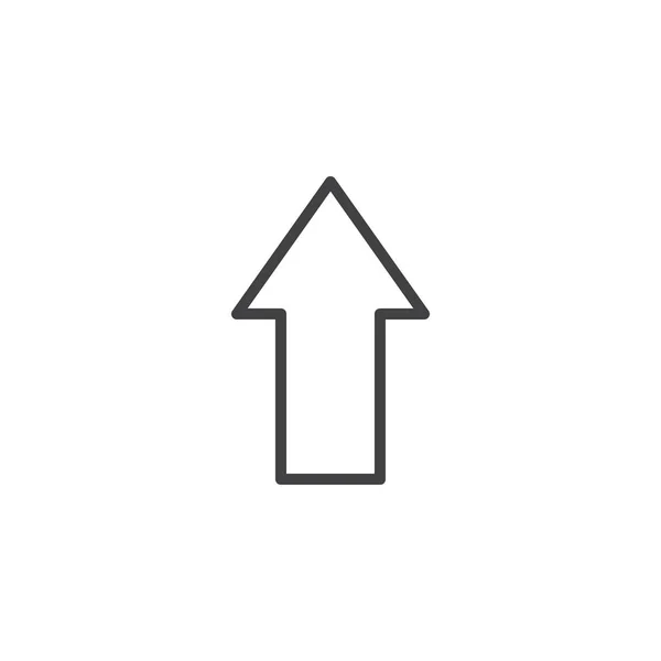 Icono de línea de punto de flecha arriba — Vector de stock