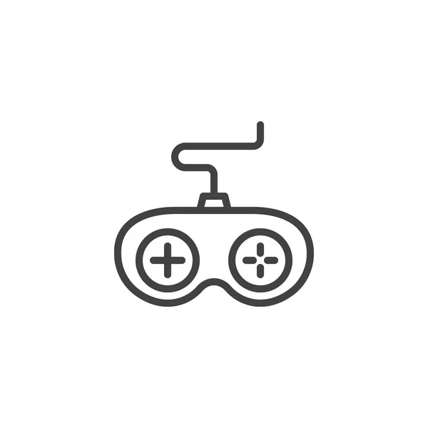 Icona della linea del controller di gioco — Vettoriale Stock