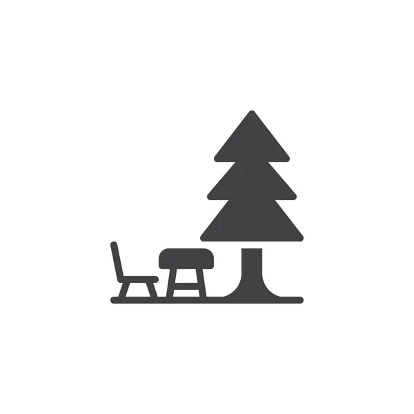Skog, semester vektor ikon — Stock vektor