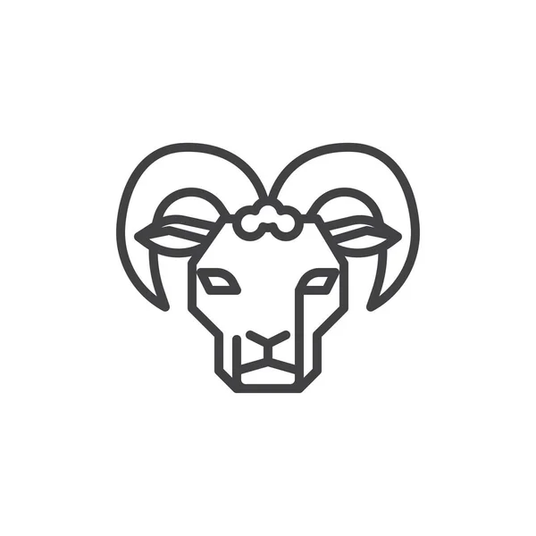 Download Ram head outline | The Ram Head Outline Logo Icon Design ...