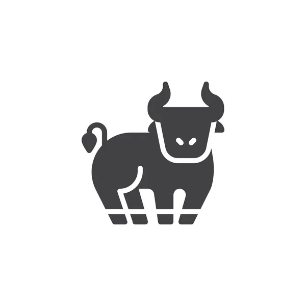 Ox kínai zodiákus vektor ikon — Stock Vector
