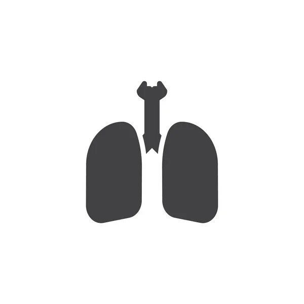 Icona vettore polmoni umani — Vettoriale Stock