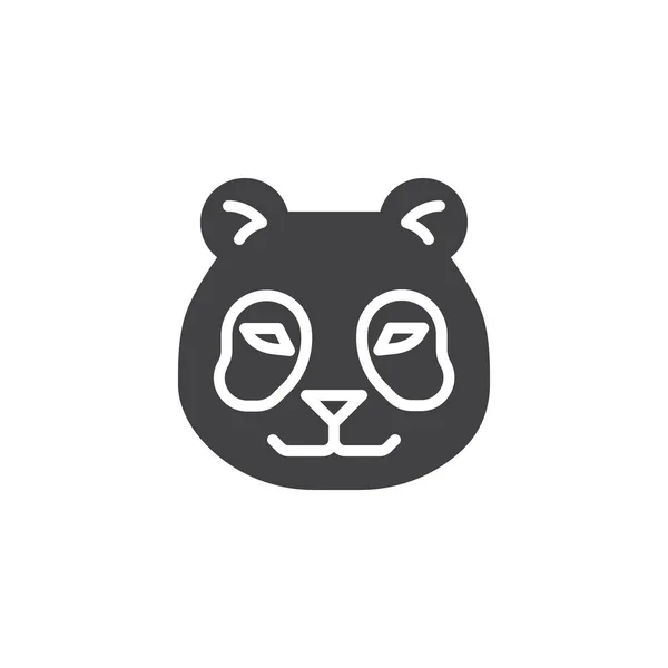 Ícone vetor cabeça Panda — Vetor de Stock