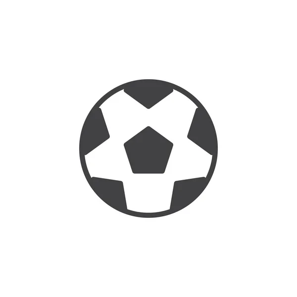 Ícone de vetor de bola de futebol —  Vetores de Stock