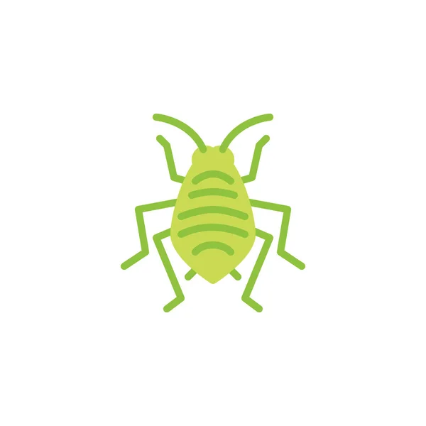 Insecto chinche icono plano — Archivo Imágenes Vectoriales