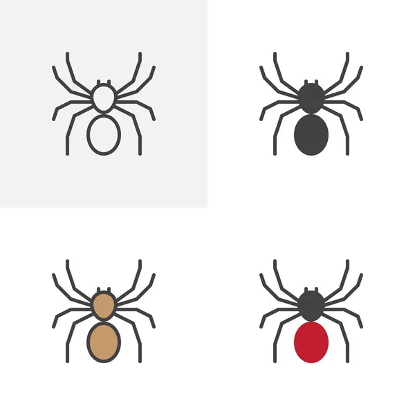 Icono de araña venenosa — Archivo Imágenes Vectoriales