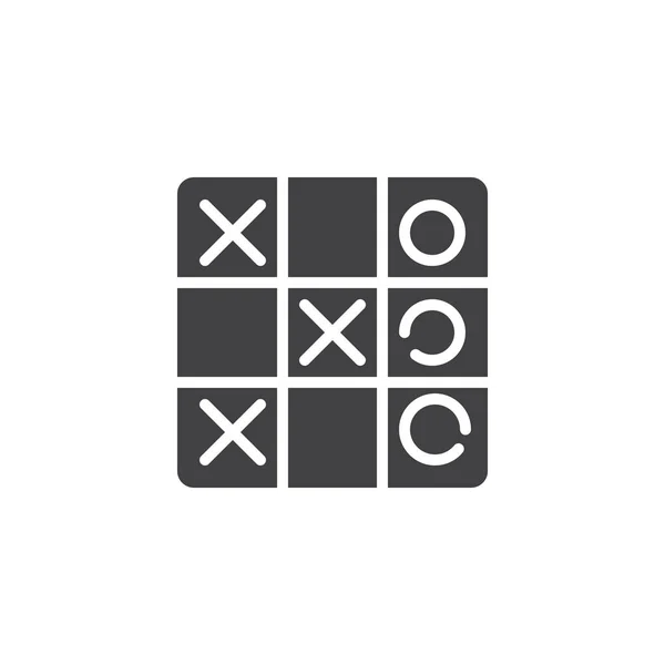 Tic tac toe παιχνίδι διάνυσμα εικονίδιο — Διανυσματικό Αρχείο