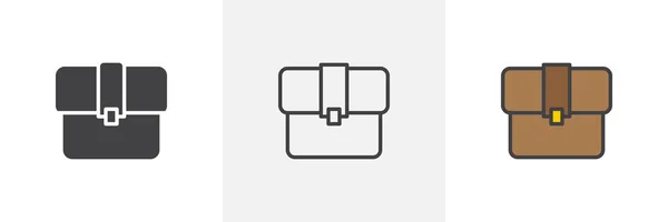 Maletín bolsa icono — Vector de stock