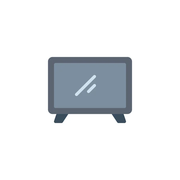 Fernseher mit flachem Symbol — Stockvektor