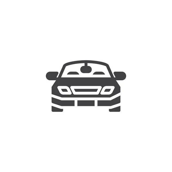 Ikona wektor widok z przodu samochodu — Wektor stockowy
