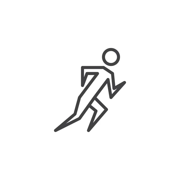 Icono de atleta de pista y campo — Vector de stock