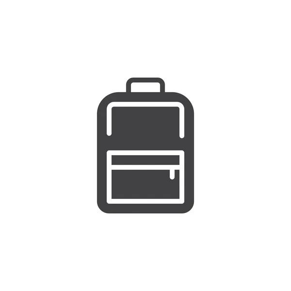 Vektorová ikona školní tašky — Stockový vektor