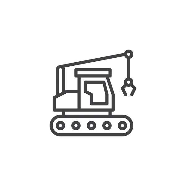 Иконка грузового крана — стоковый вектор