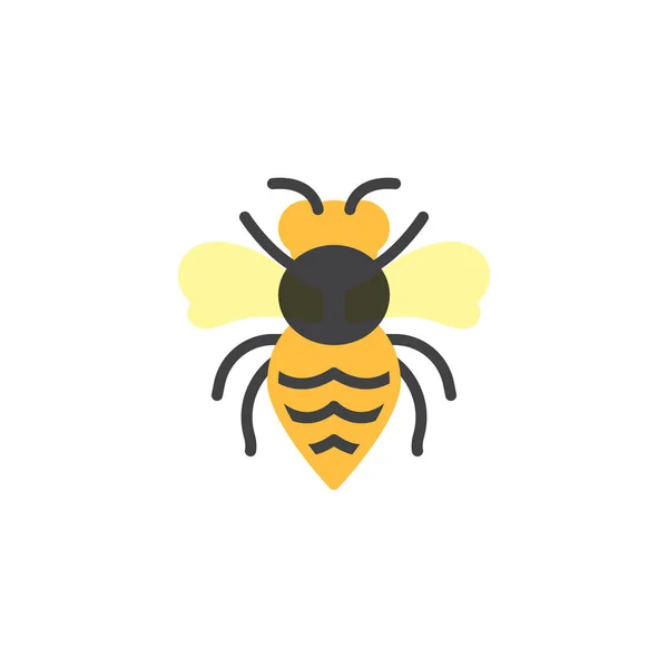 WASP owad płaska ikona — Wektor stockowy
