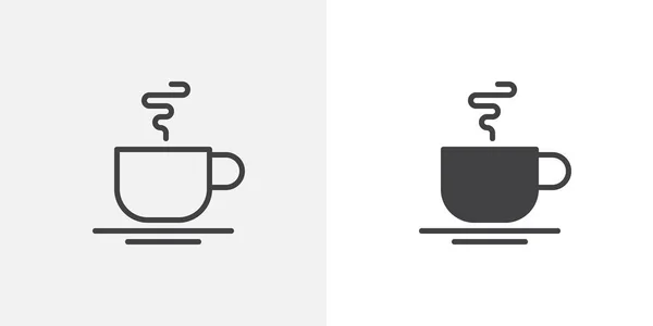 Hot tea cup icon — Stock Vector