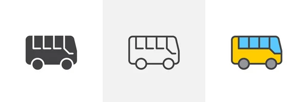 Icono de autobús urbano — Vector de stock