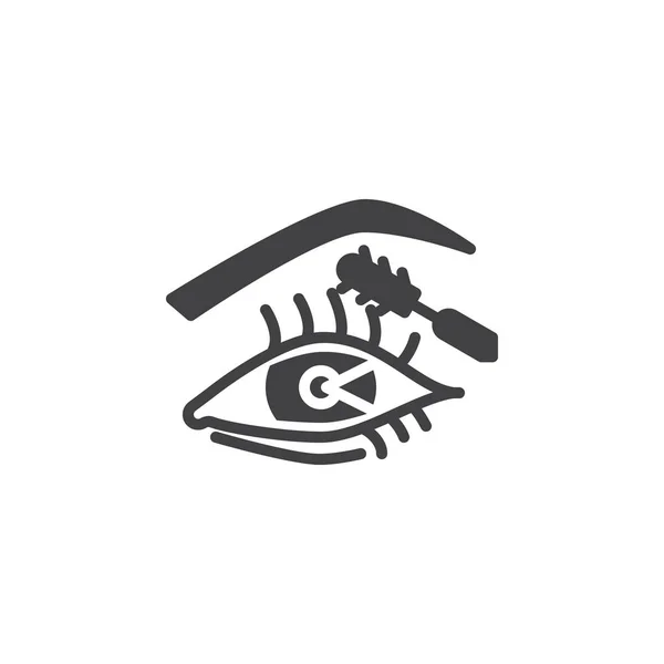 Ícone de vetor de maquiagem de olho — Vetor de Stock