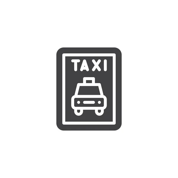 Taxi coche icono vector — Archivo Imágenes Vectoriales