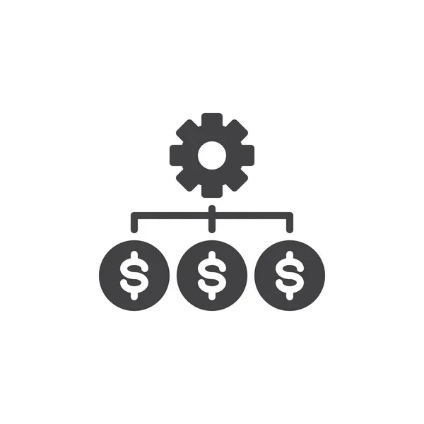 Costs optimization vector icon — Stock Vector