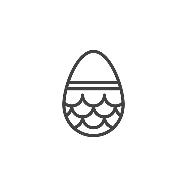 Ostereierlinien-Symbol — Stockvektor