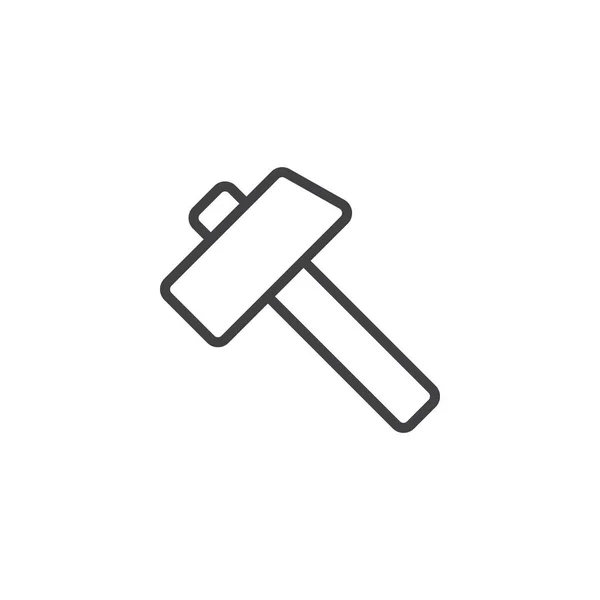 Vorschlaghammer-Symbol — Stockvektor