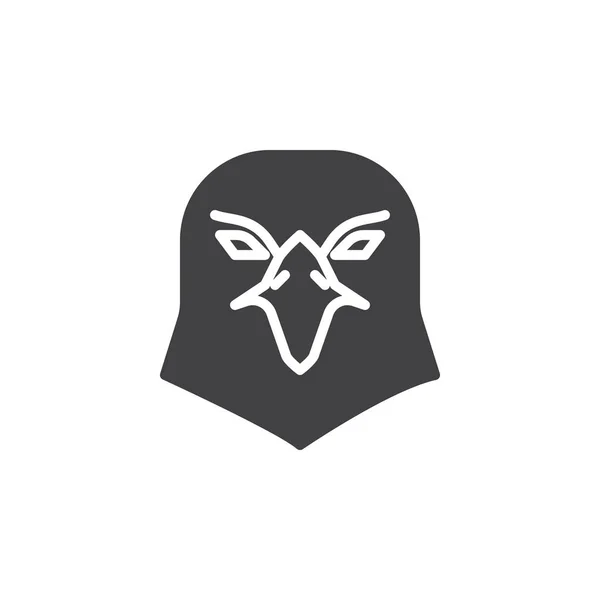 Icono de vector de cabeza de águila — Vector de stock
