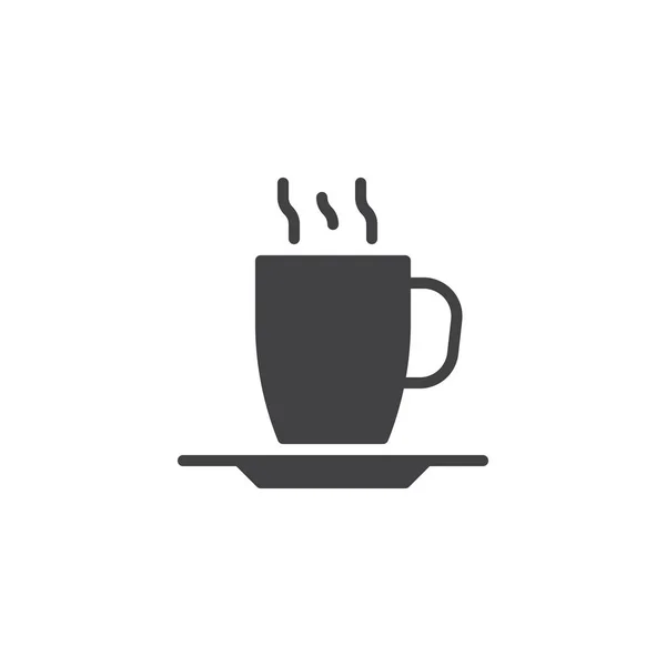 Hett kaffe kopp vektor symbol — Stock vektor