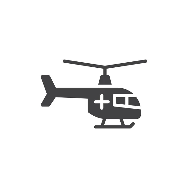 Emergency helicopter vector icon — Stock Vector
