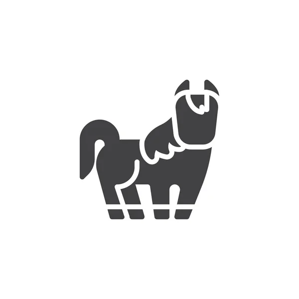 Кінь китайський Зодіак векторний значок — стоковий вектор