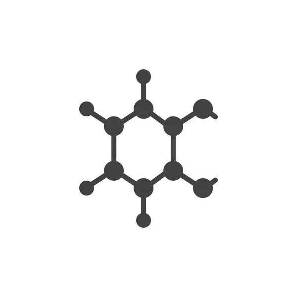 Kimyasal atom yapısı vektör simgesi — Stok Vektör