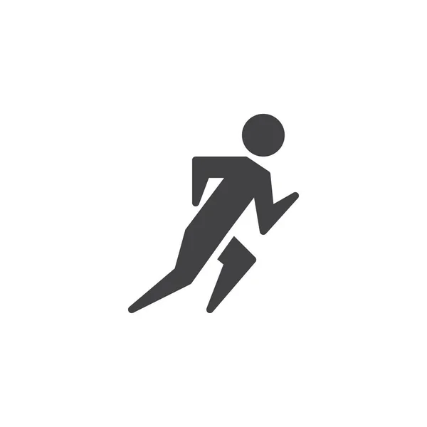 Icono de vector de atleta de pista y campo — Vector de stock