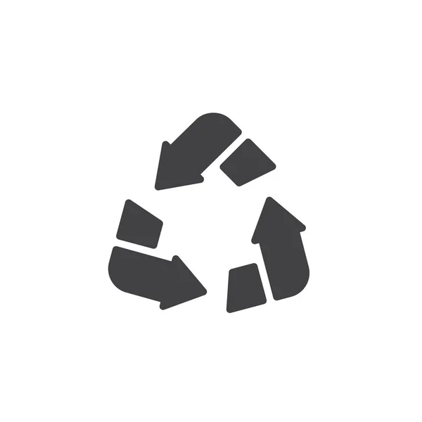 Pfeil-Vektor-Symbol recyceln — Stockvektor