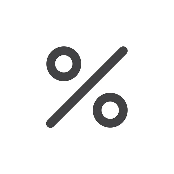 Rabatt procent vektor ikon — Stock vektor