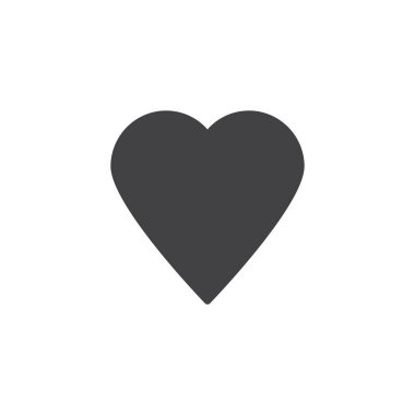 Aşk kalp vektör simgesi