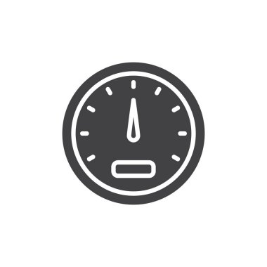 Araba hız göstergesi vektör simgesi.