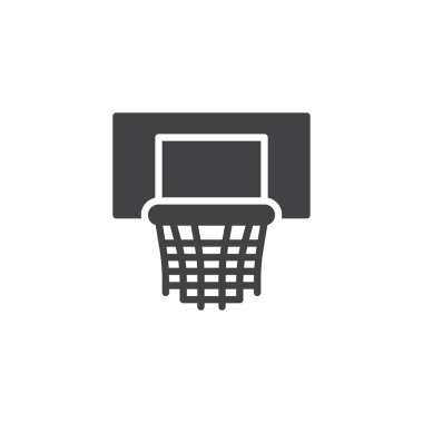 Basketbol pota vektör simgesi