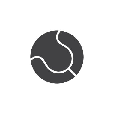 Tenis topu vektör simgesi