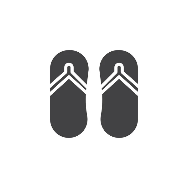 Chanclas vector icono — Vector de stock