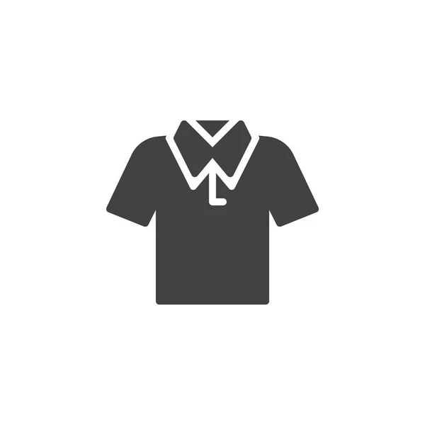 Polo icona vettoriale t-shirt — Vettoriale Stock
