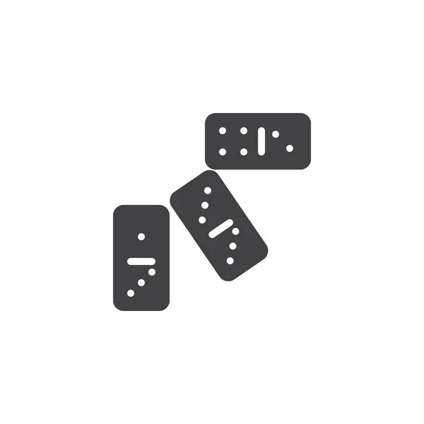 Dominoes tärning vektor ikon — Stock vektor