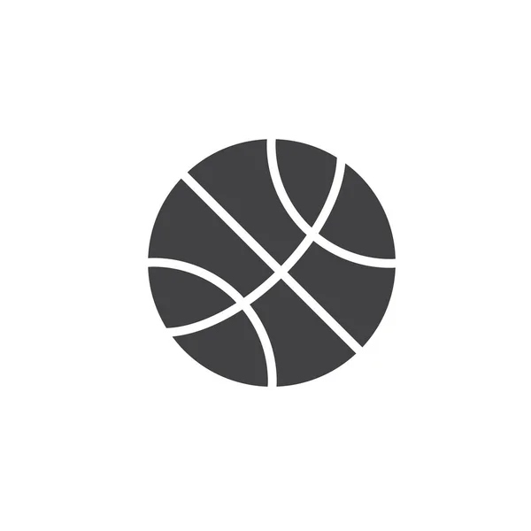 Icône de vecteur de balle de basket — Image vectorielle