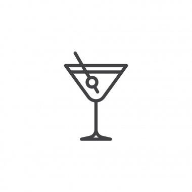Zeytin hattı simgesi ile Martini içecek