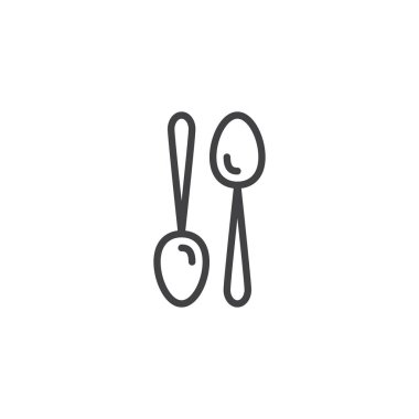 İki kaşık çizgi simgesi